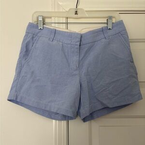 Size 6 Classic J Crew ladies chambray blue chino shorts in EUC preppy style